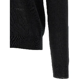 Black Virgin Wool Cardigan