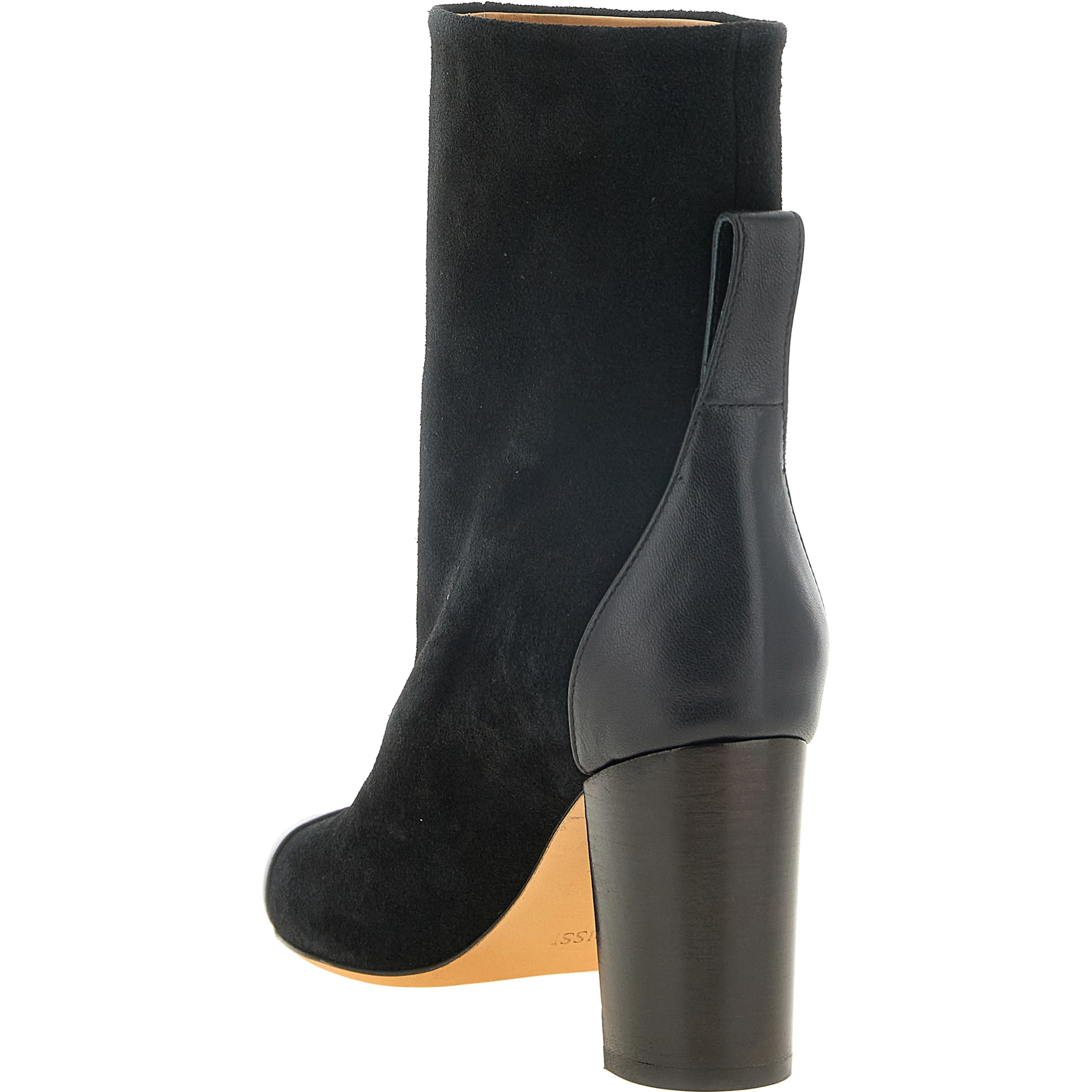 Black Calfskin Ankle Boots