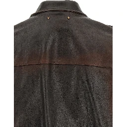 Brown Cowhide Leather Jacket