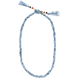 Blue Cotton Necklace