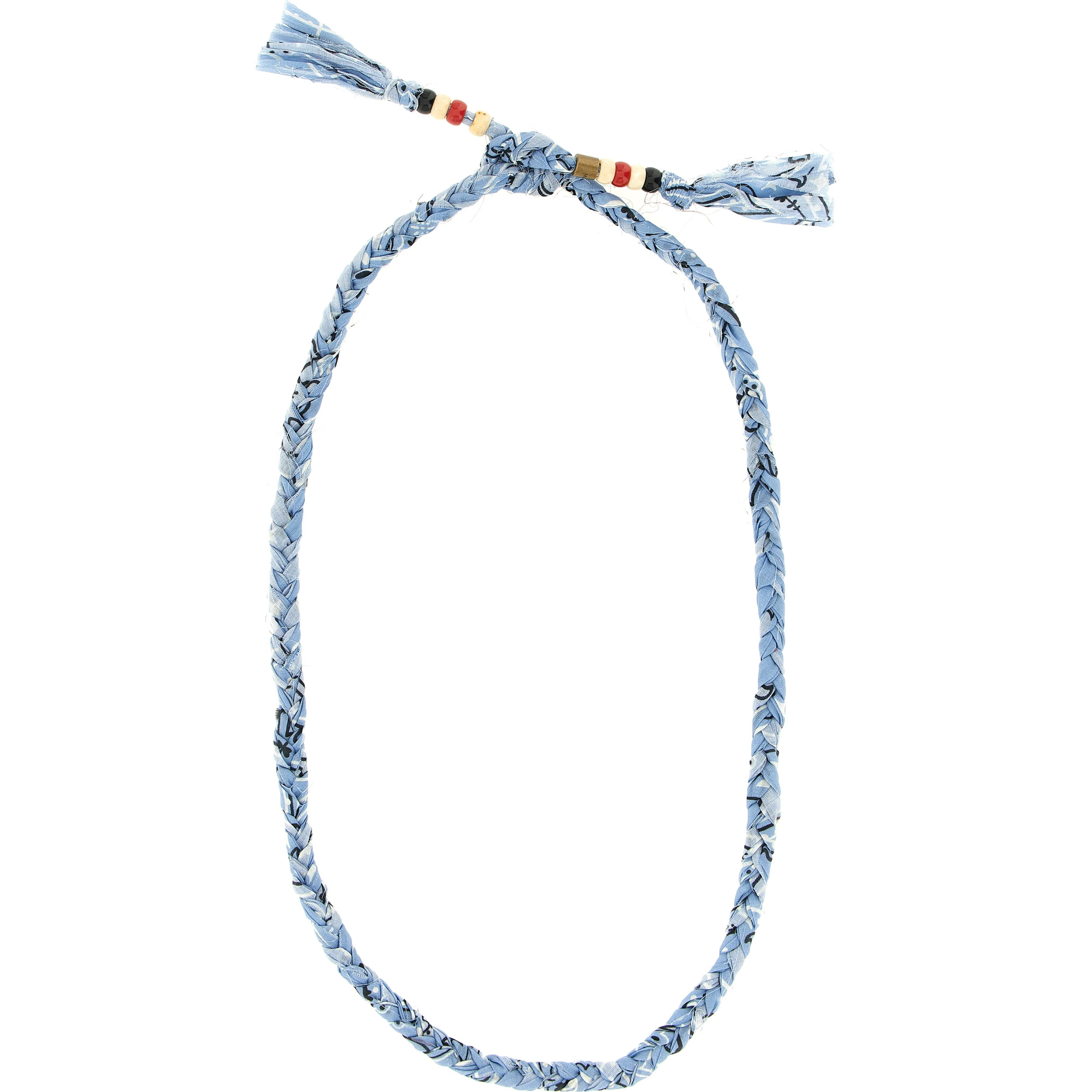 Blue Cotton Necklace