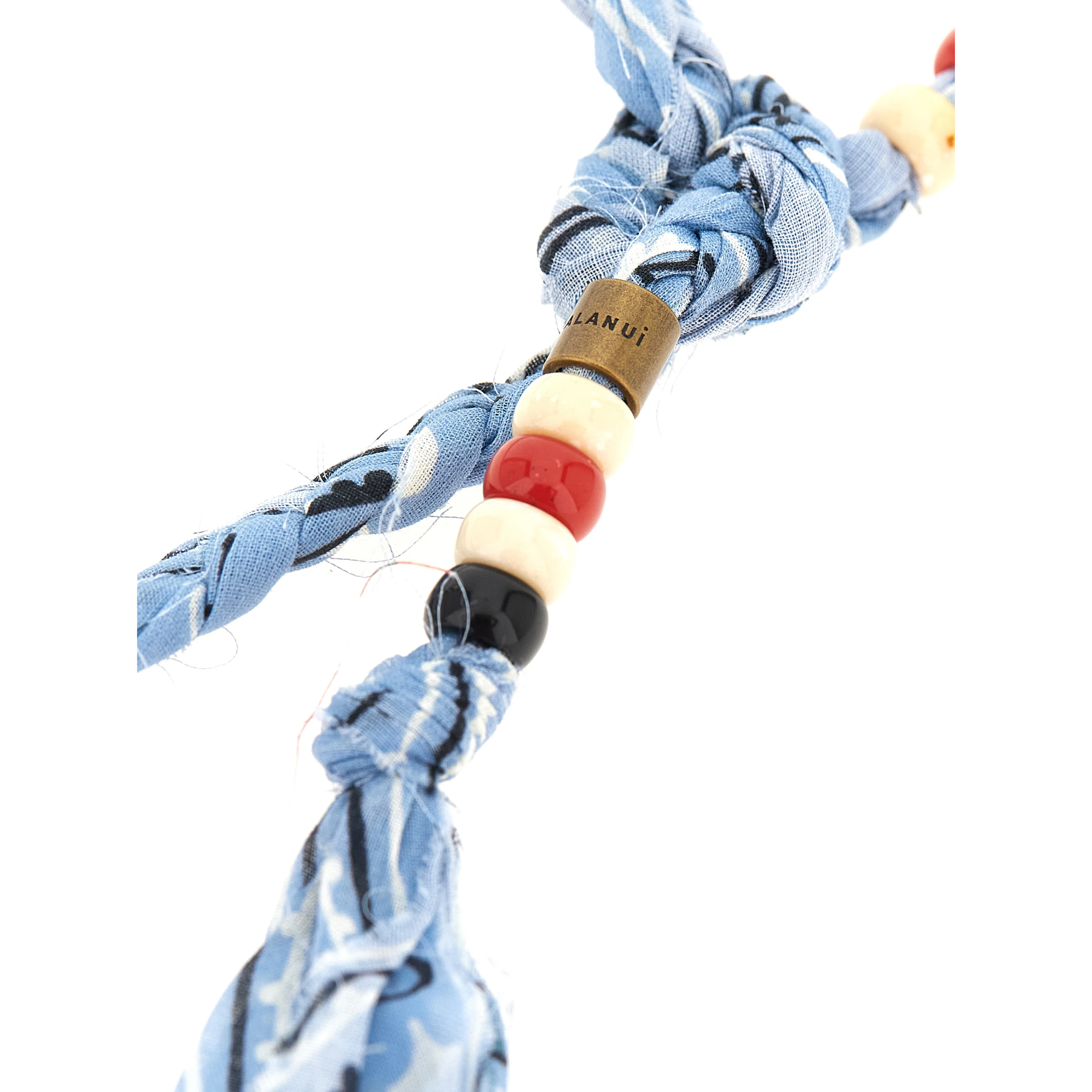 Blue Cotton Necklace