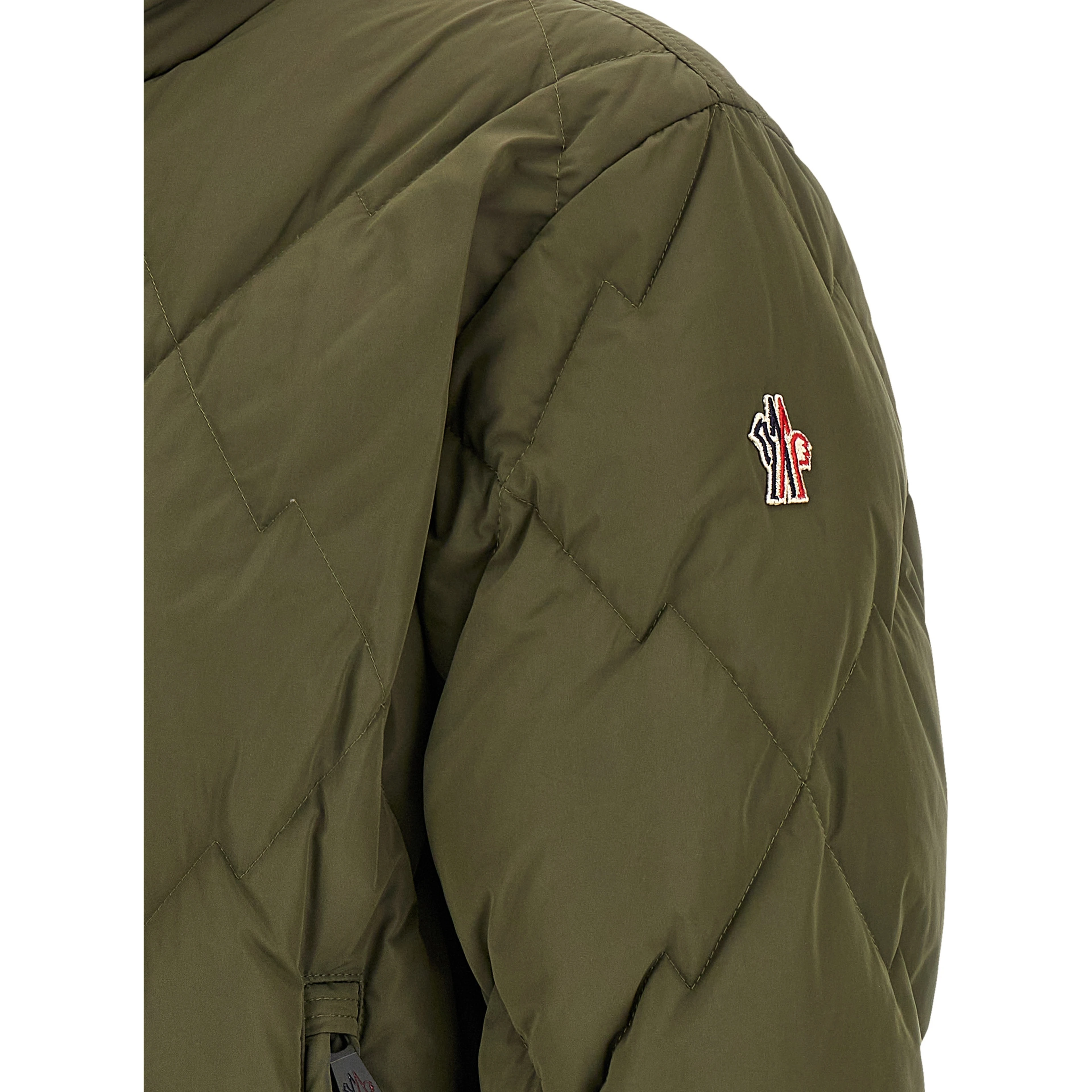 Bicolor Cotton Shell Jacket