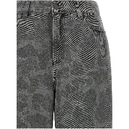 Gray Organic Cotton Tapered Jeans