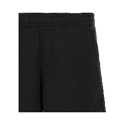 Black Polyamide Cargo Shorts