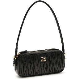 Black Calf Leather Bos Taurus Shoulder Bag