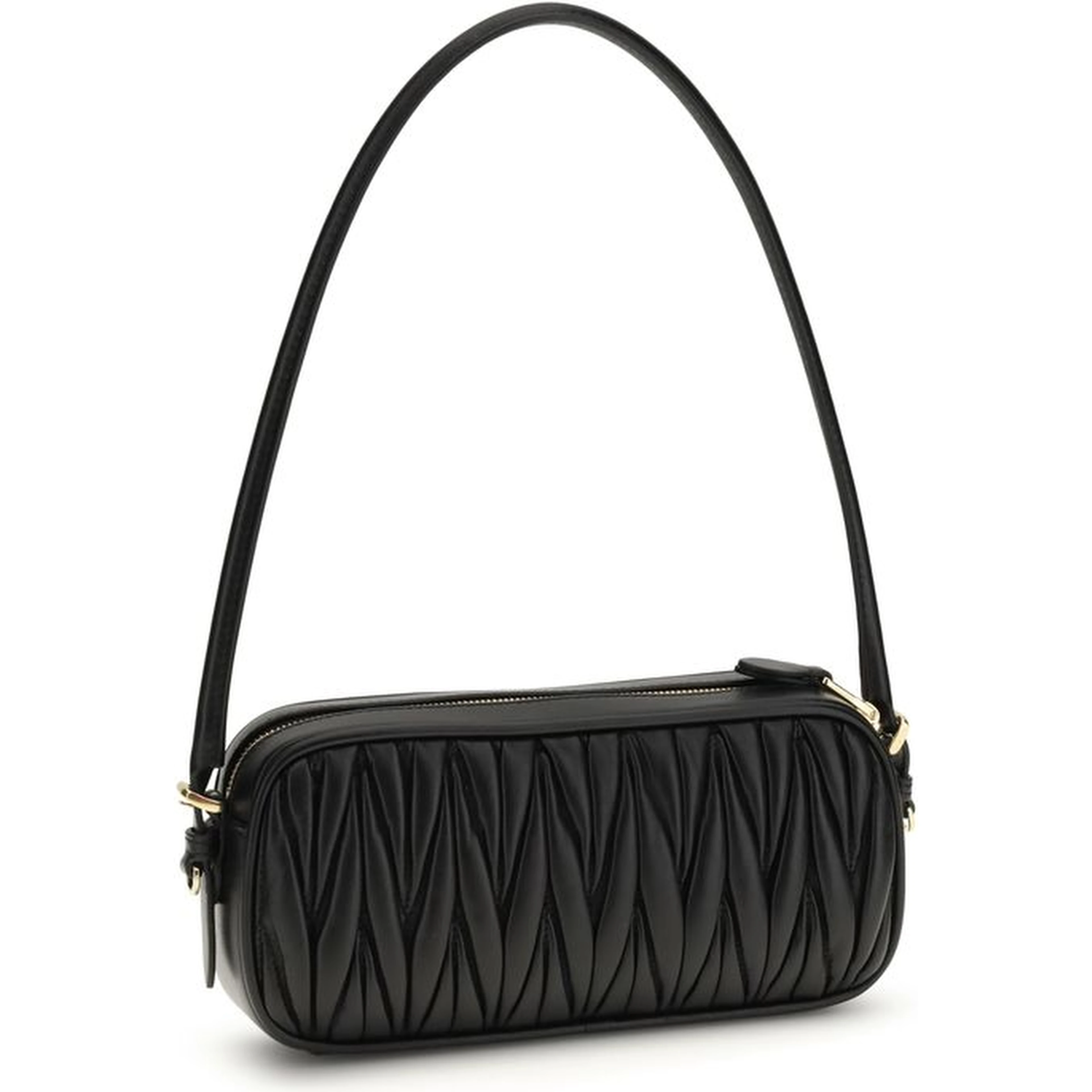 Black Calf Leather Bos Taurus Shoulder Bag