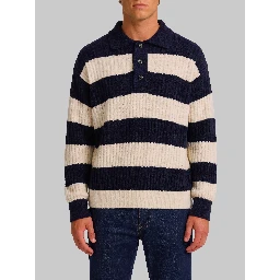 Ribbed marinière polo