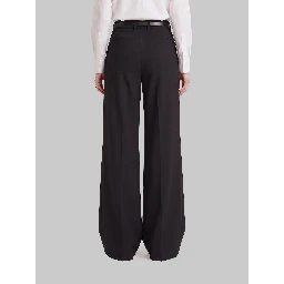 Straight leg canvas trousers