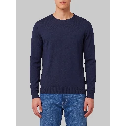 Lundy crew neck jumper in midnight
