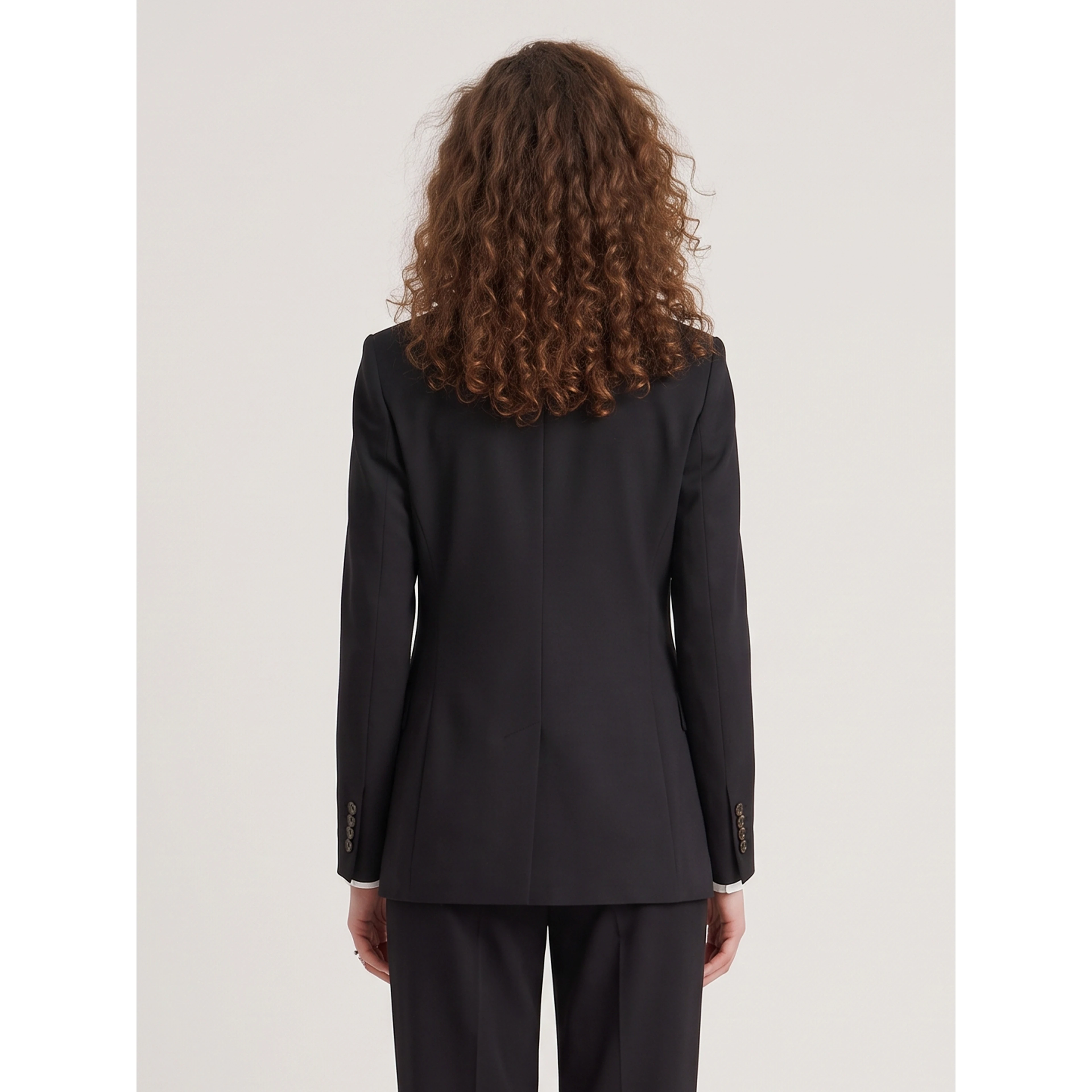 Single-breasted jacket in stretch canvas