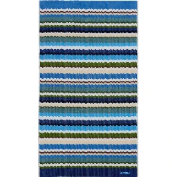MISSONI HOME multicolour unisex beach towel with embroidered fabric