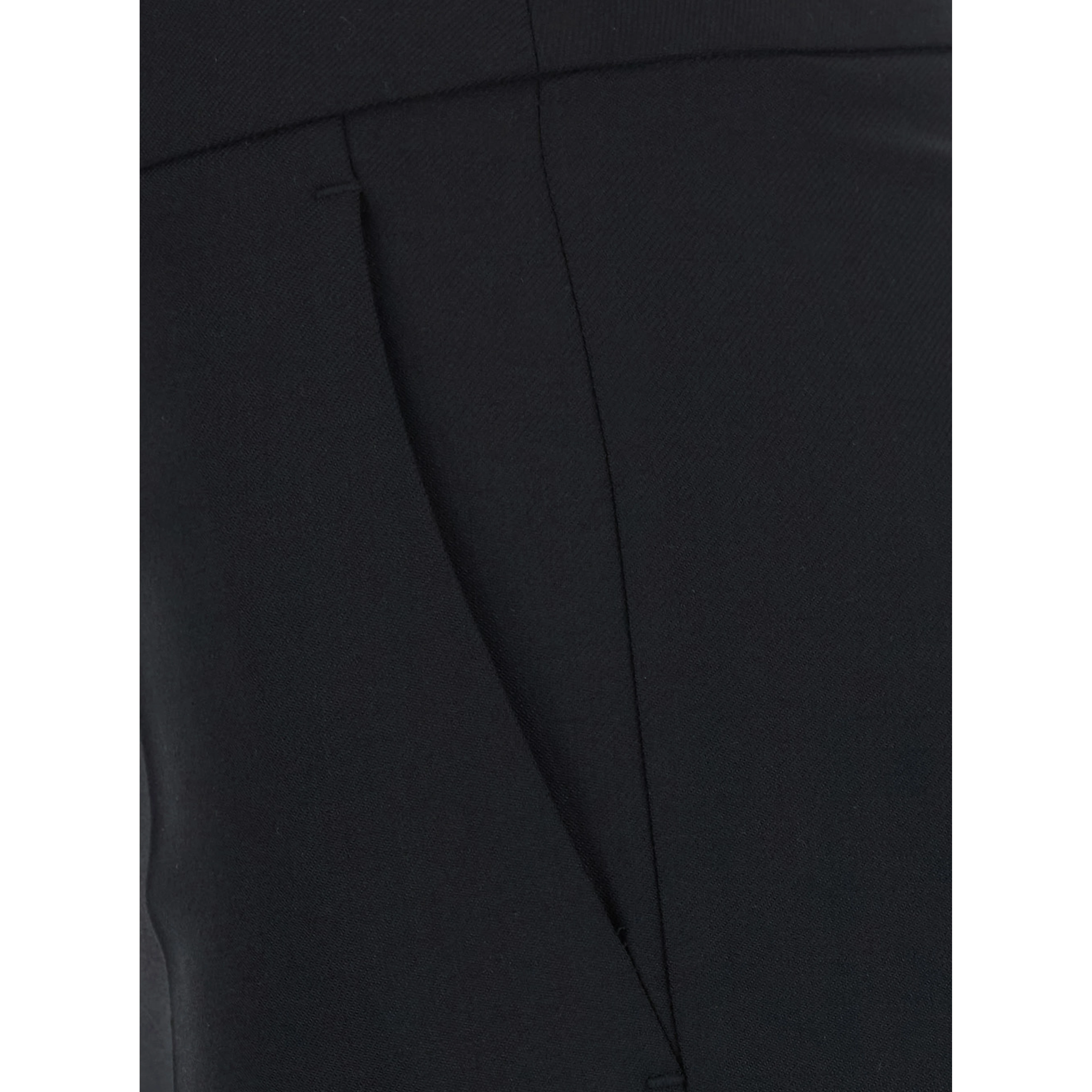Pants in Tech Fabric with Elastane, Black, Women