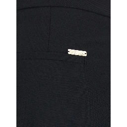 Pants in Tech Fabric with Elastane, Black, Women