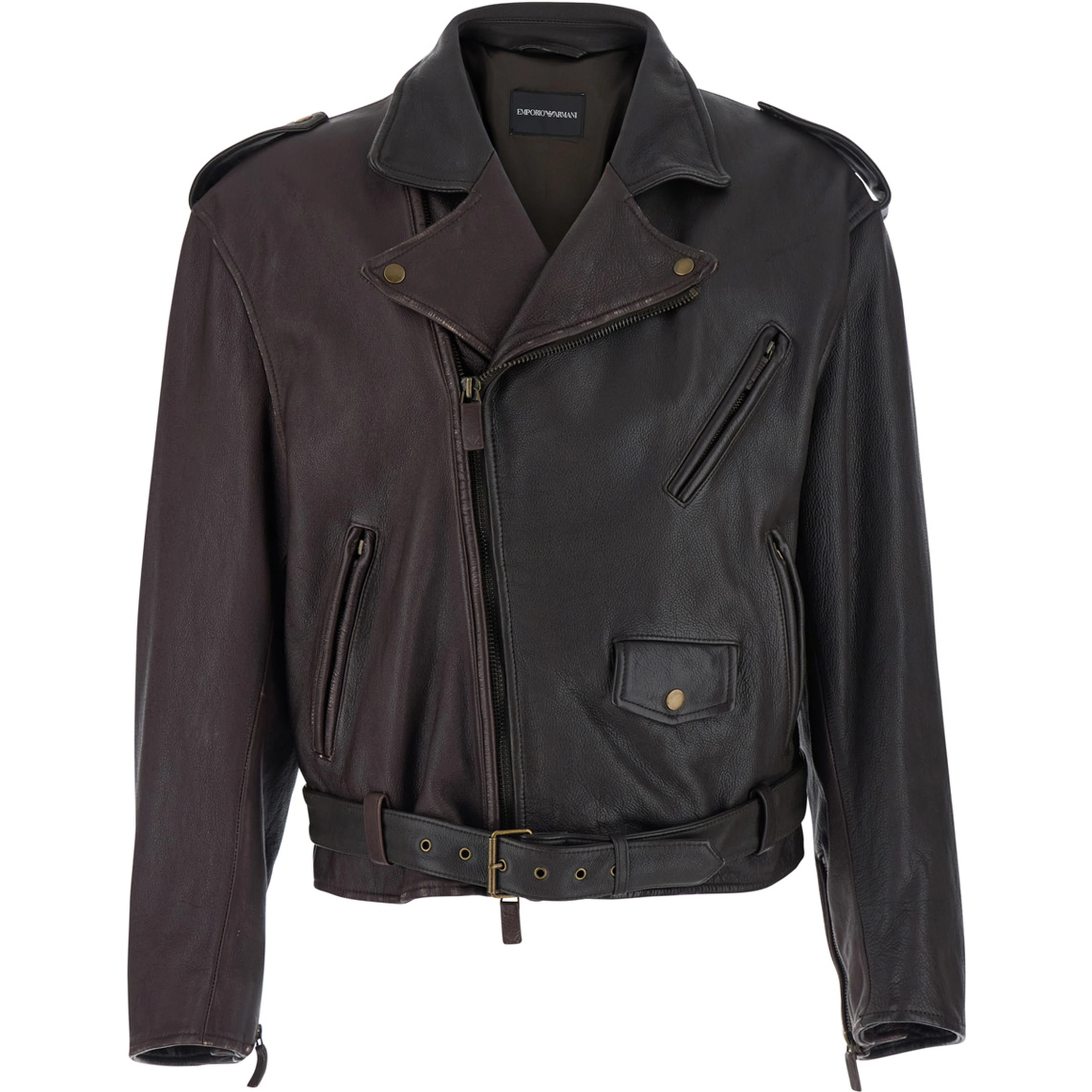 BLOUSON JACLET with cow leather and burgundy color for men