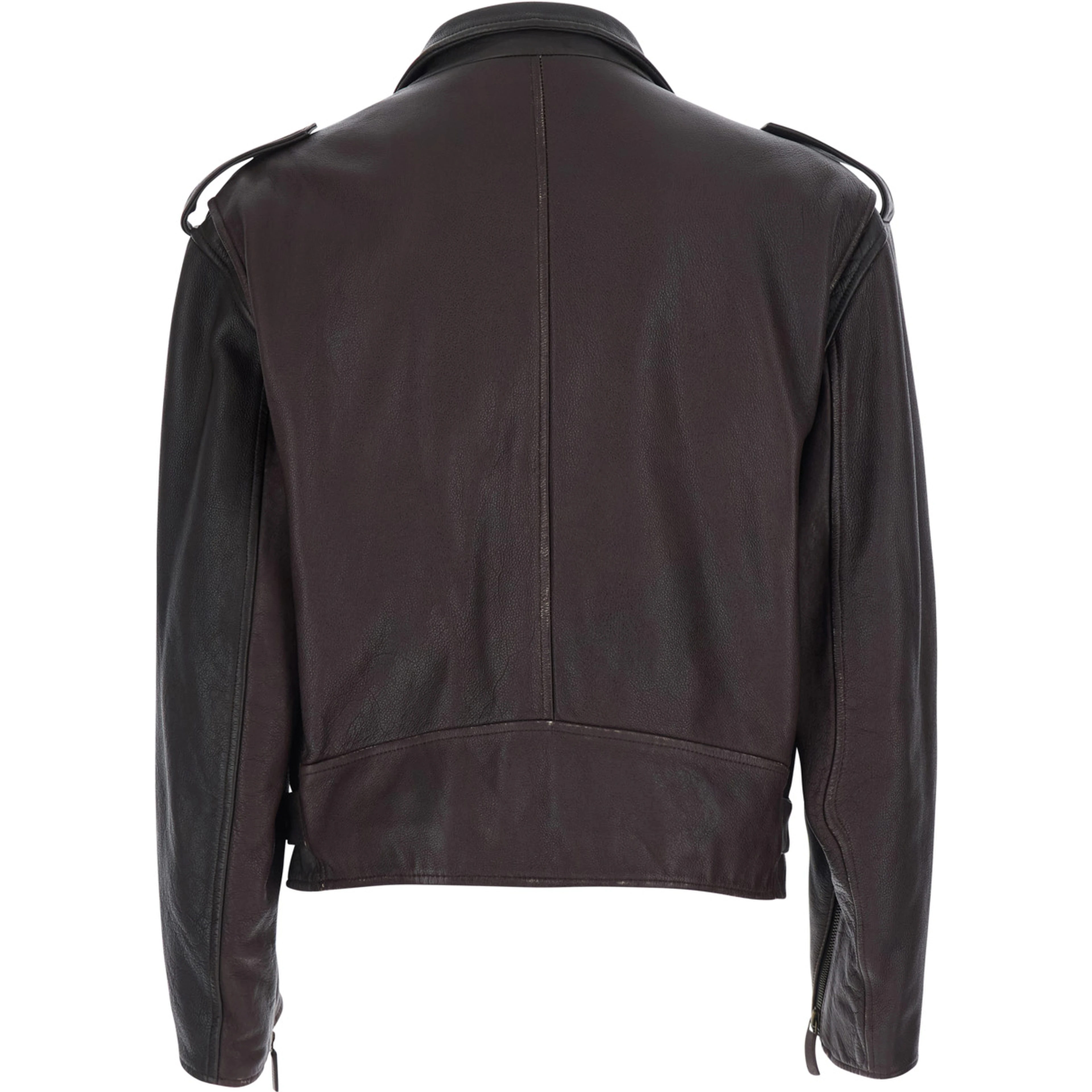 BLOUSON JACLET with cow leather and burgundy color for men