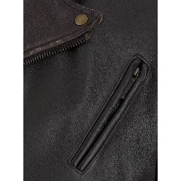 BLOUSON JACLET with cow leather and burgundy color for men