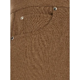 Pants with pockets and straight hems in Tech Fabric beige for women