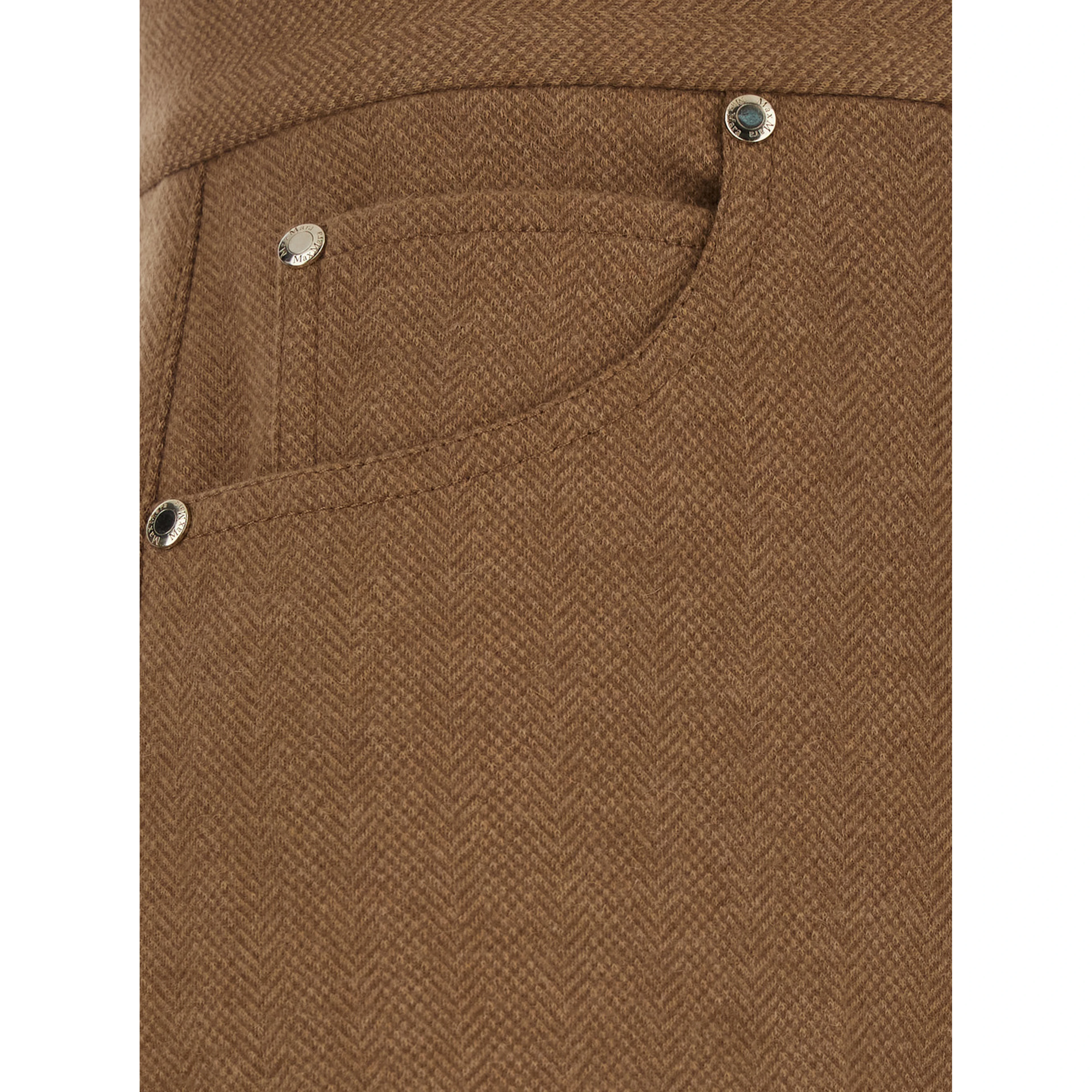 Pants with pockets and straight hems in Tech Fabric beige for women