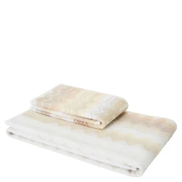 Set of 2 Multicolored Unisex Fabric Towels