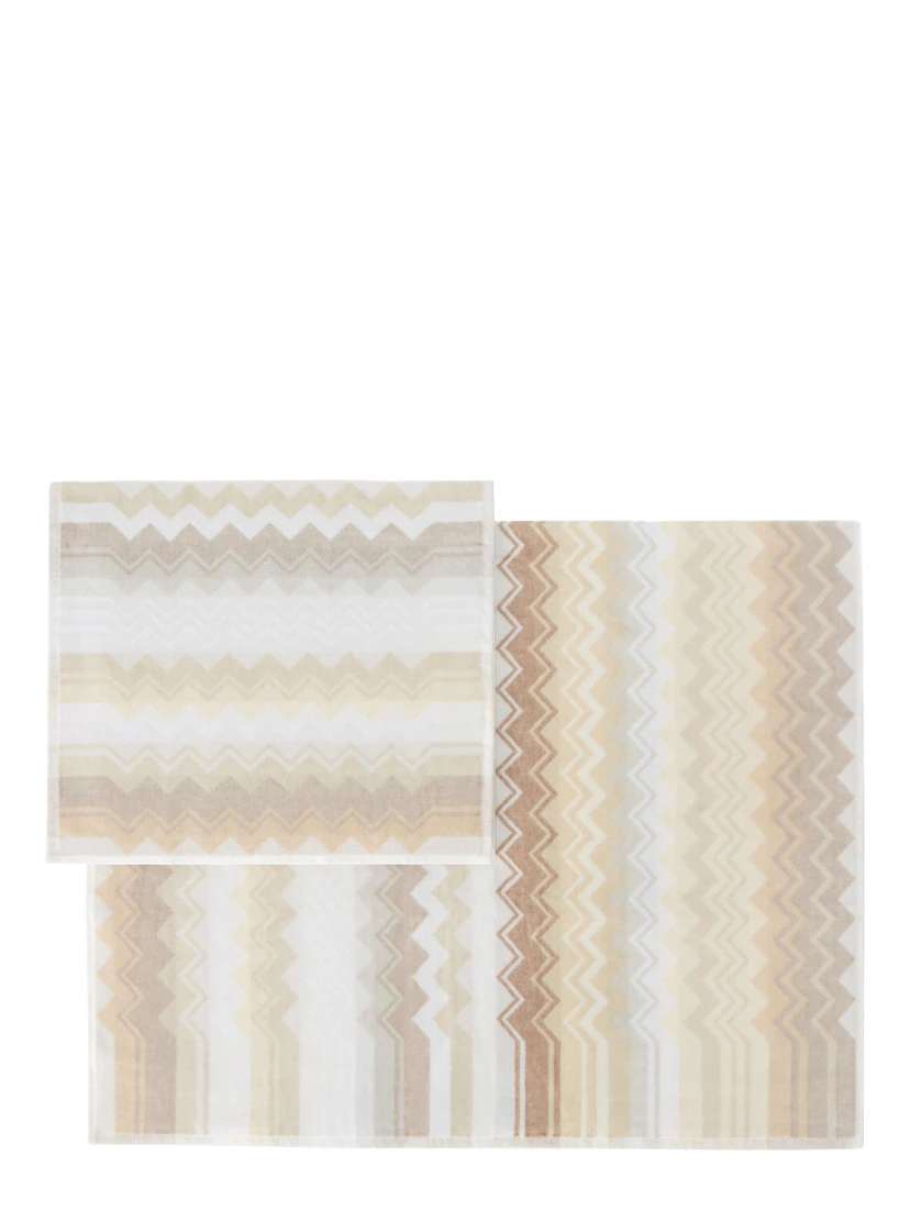 Set of 2 Multicolored Unisex Fabric Towels