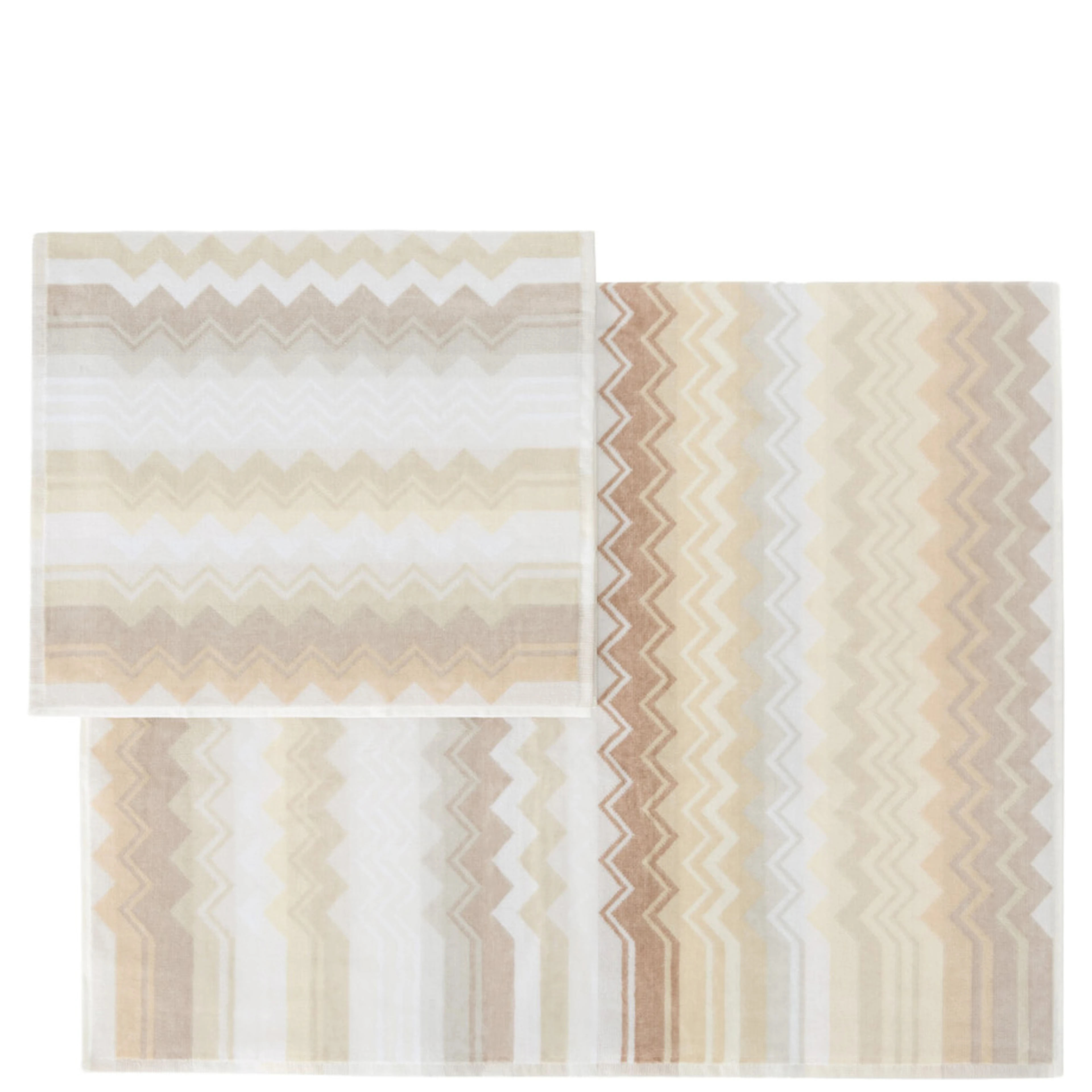 Set of 2 Multicolored Unisex Fabric Towels
