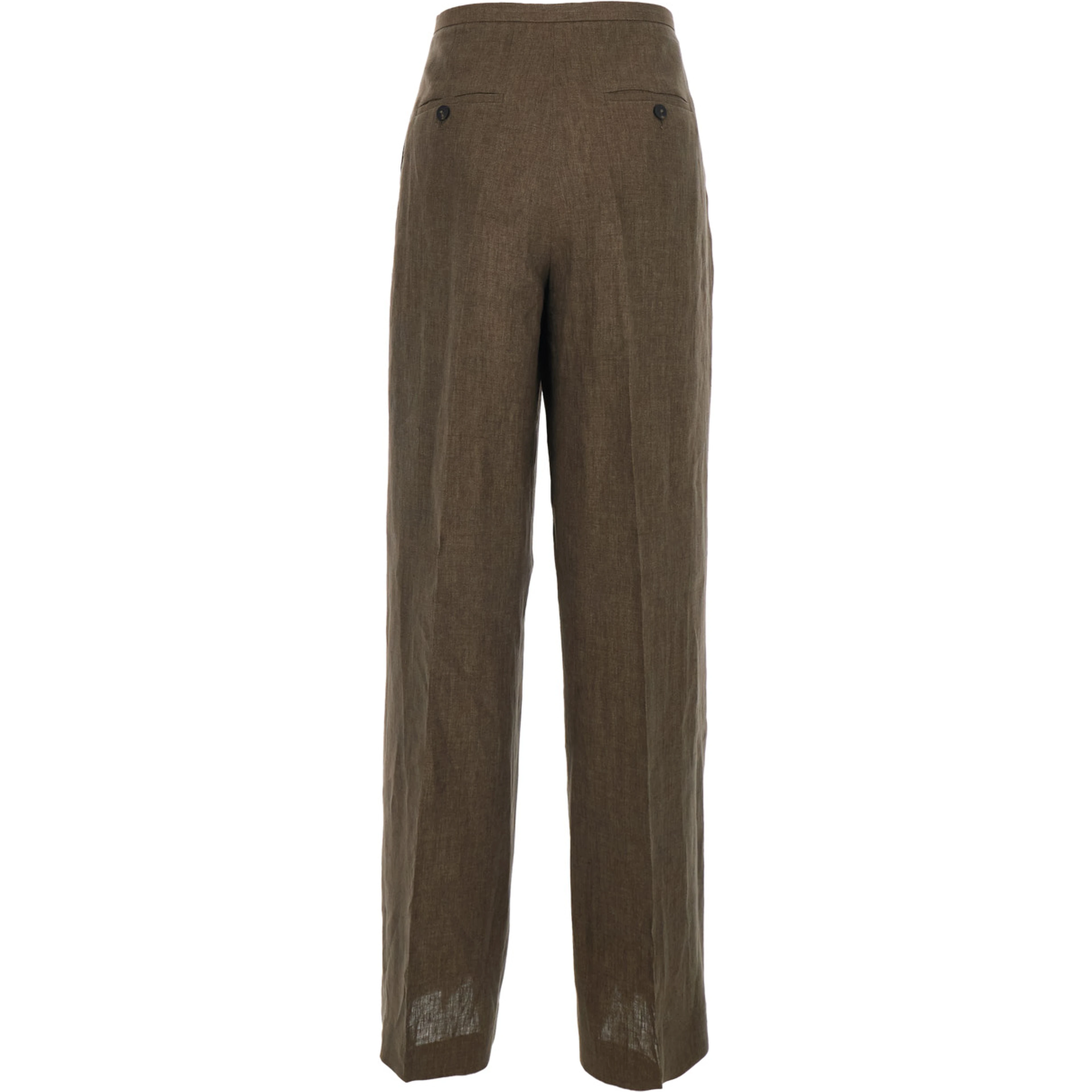 Brown Relaxed drawstring Pants