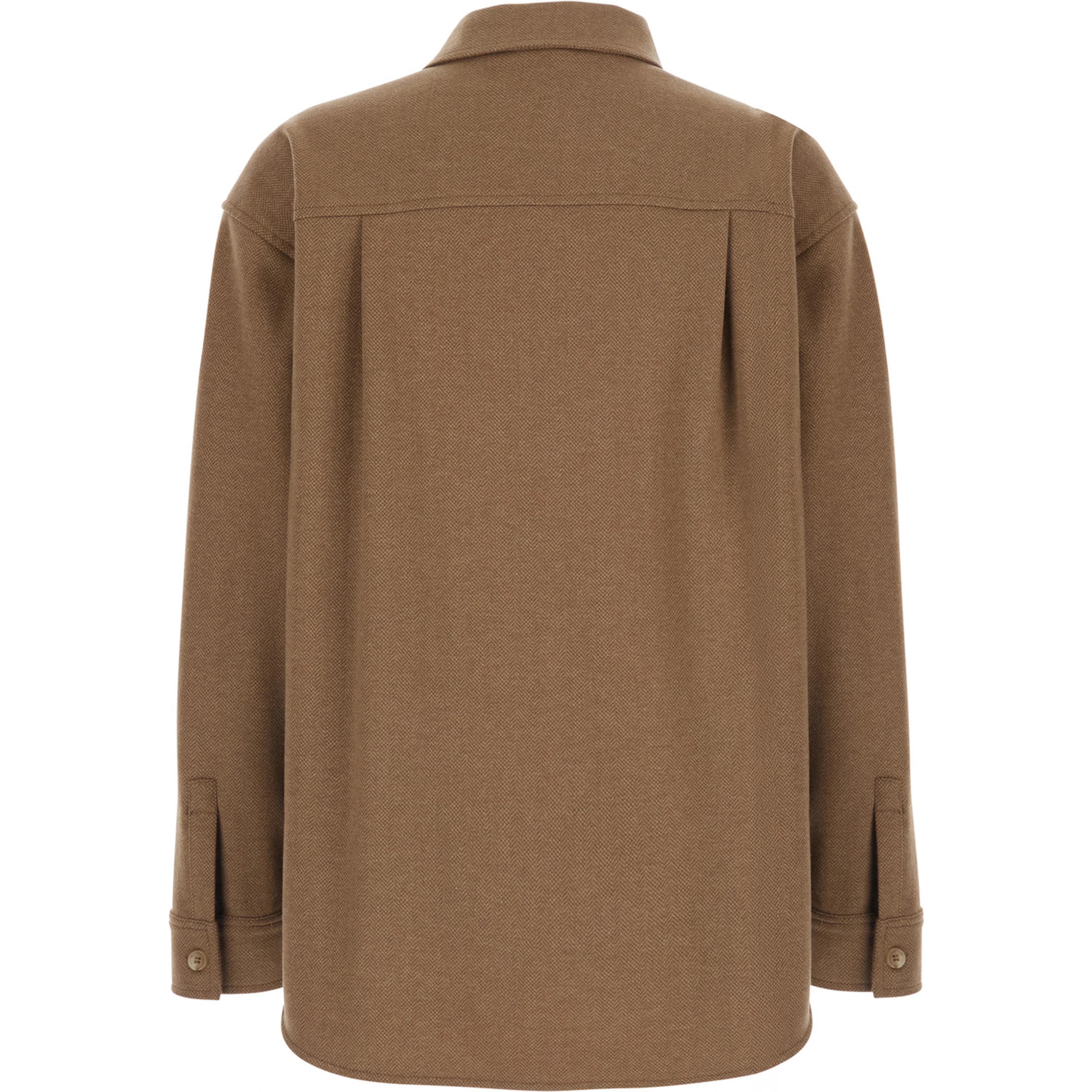 LADINO Shirt with collar and long sleeves in Tech Fabric beige for women