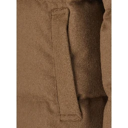 Down jacket Dama with high collar and long sleeves in Tech Fabric Beige Woman