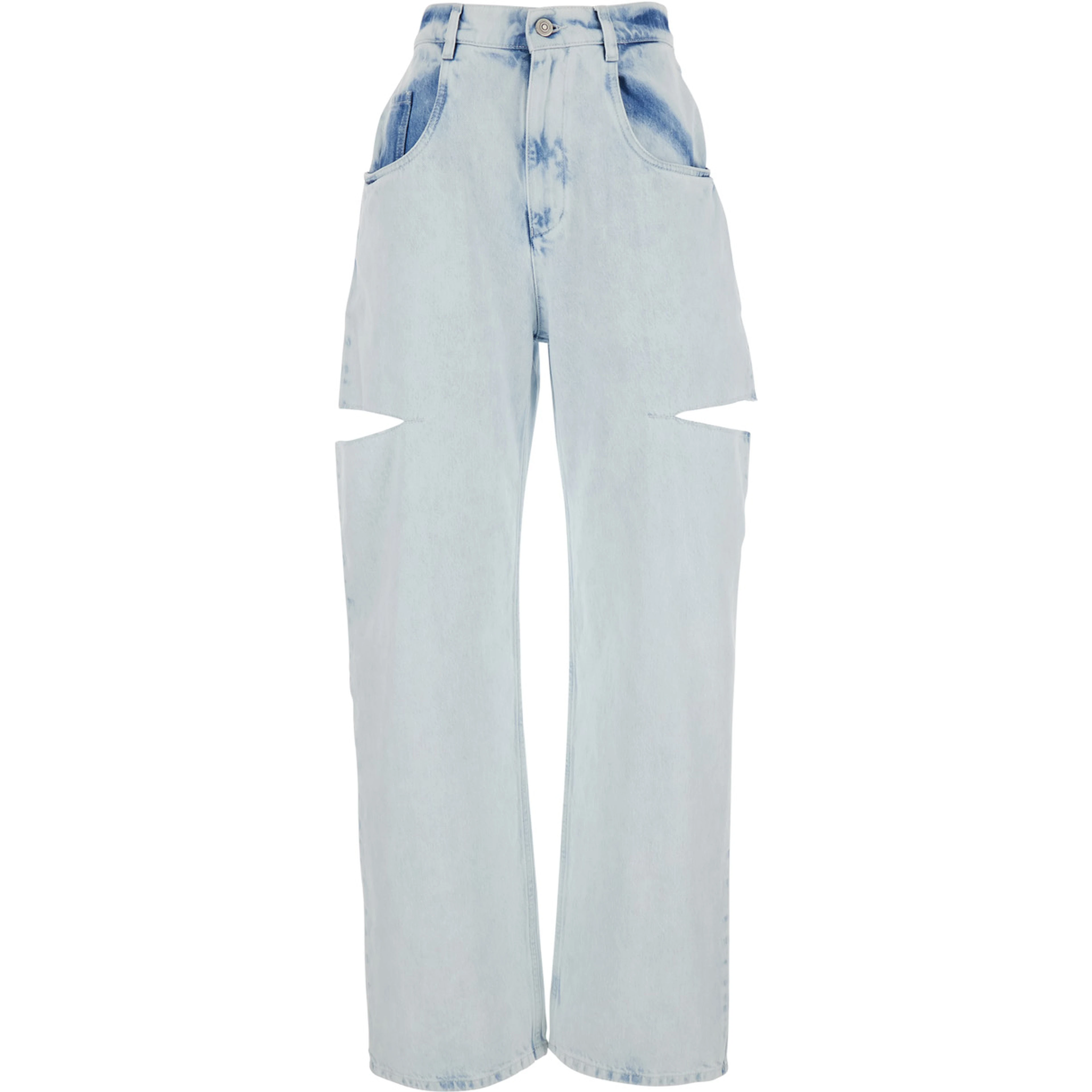 Pants Five-pocket design with 100% Cotton Light blue Men