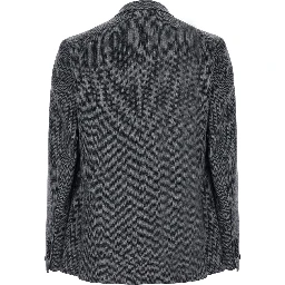 Gray Jacket with Peak Revers