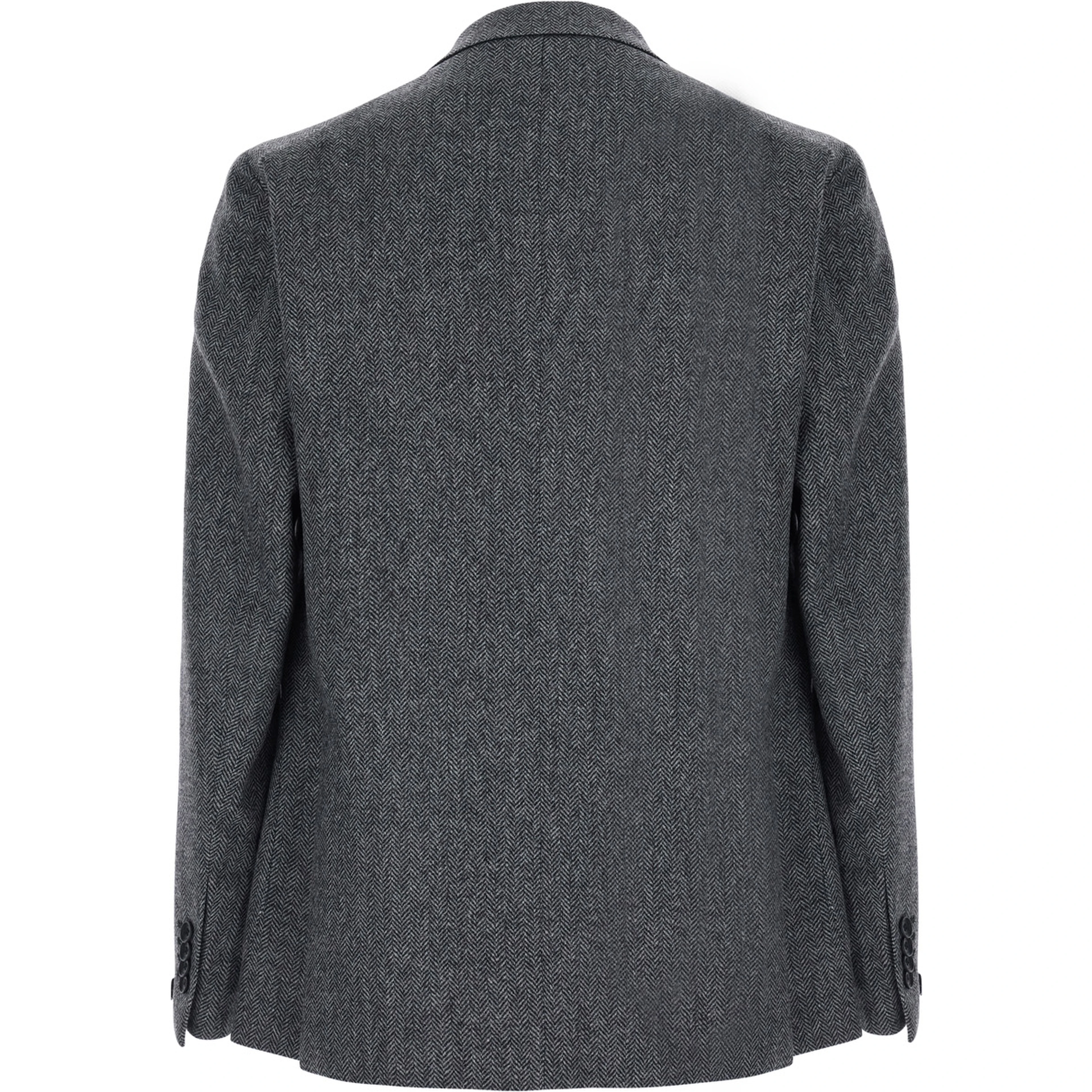 Gray Jacket with Peak Revers
