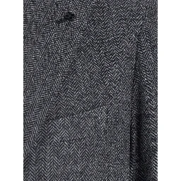 Gray Jacket with Peak Revers