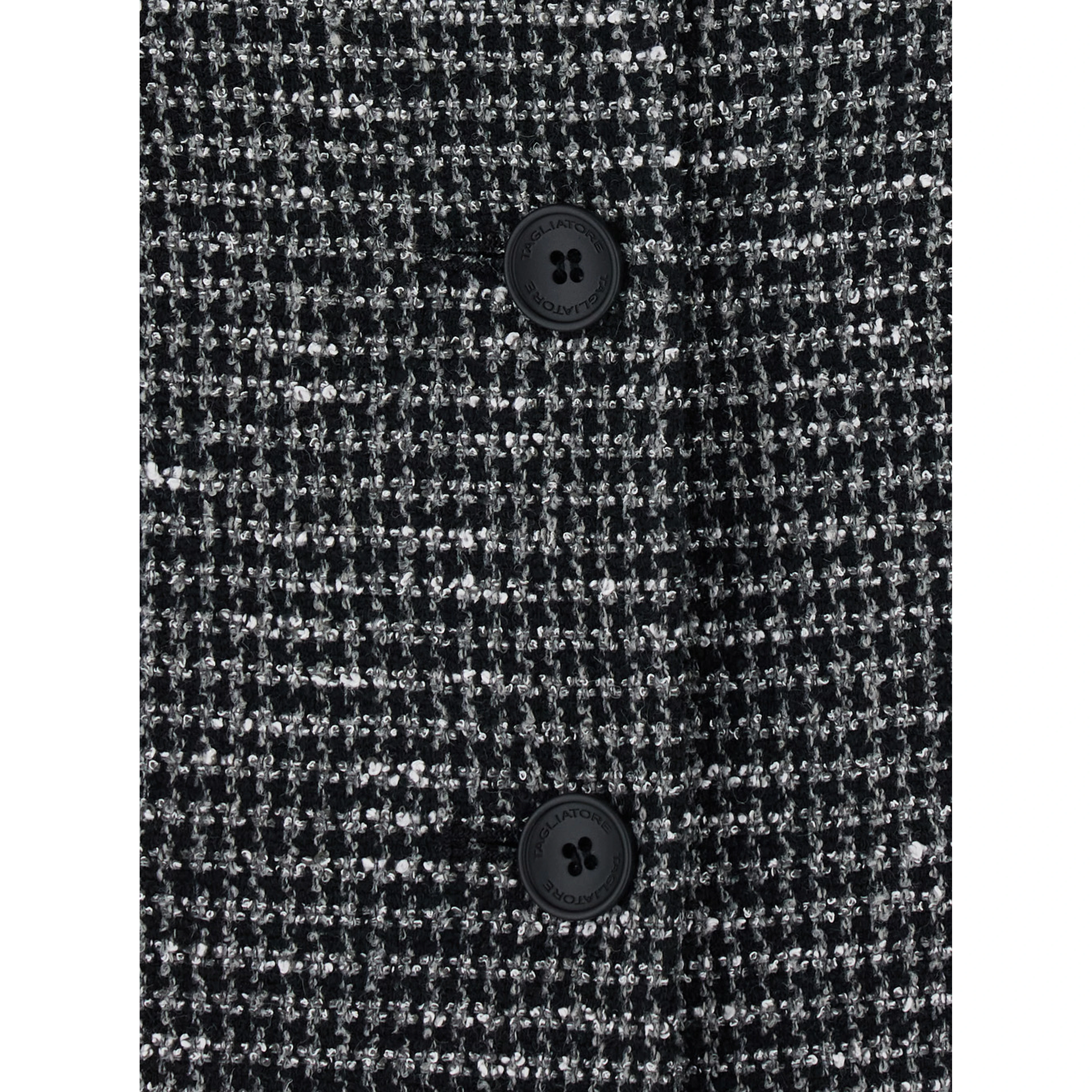 DARIA SINGLE BREASTED SHORT CHECK JACKET with notched revers and one-button closure in Gray women