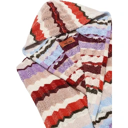 MISSONI HOME Mens multicolored fabric hooded bathrobe