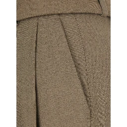MASTICE Pants with pockets and front closure in Beige for women
