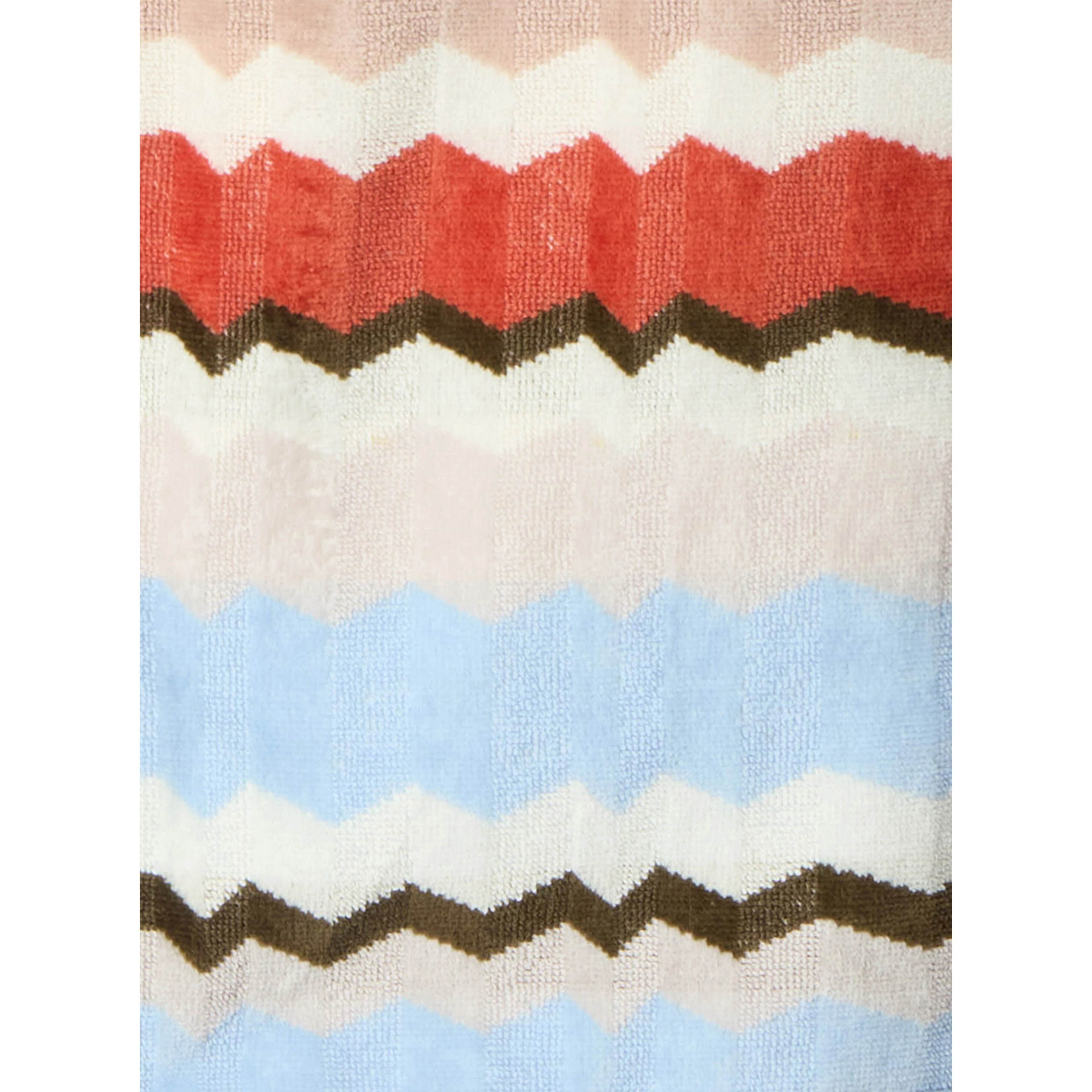 MISSONI HOME Mens multicolored fabric hooded bathrobe