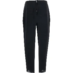 Black womens Sliced Skirt in tech fabric