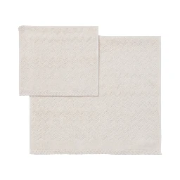MISSONI HOME White two-piece towel set in fabric unisex