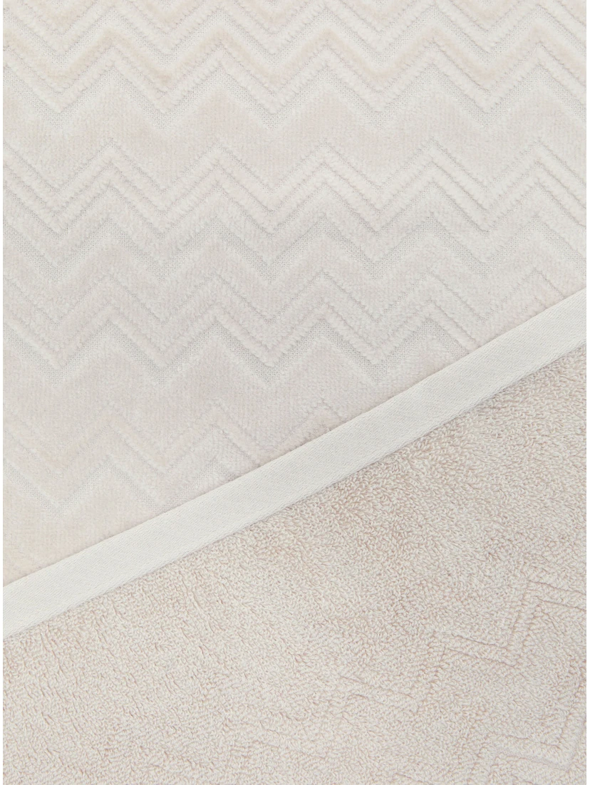 MISSONI HOME White two-piece towel set in fabric unisex