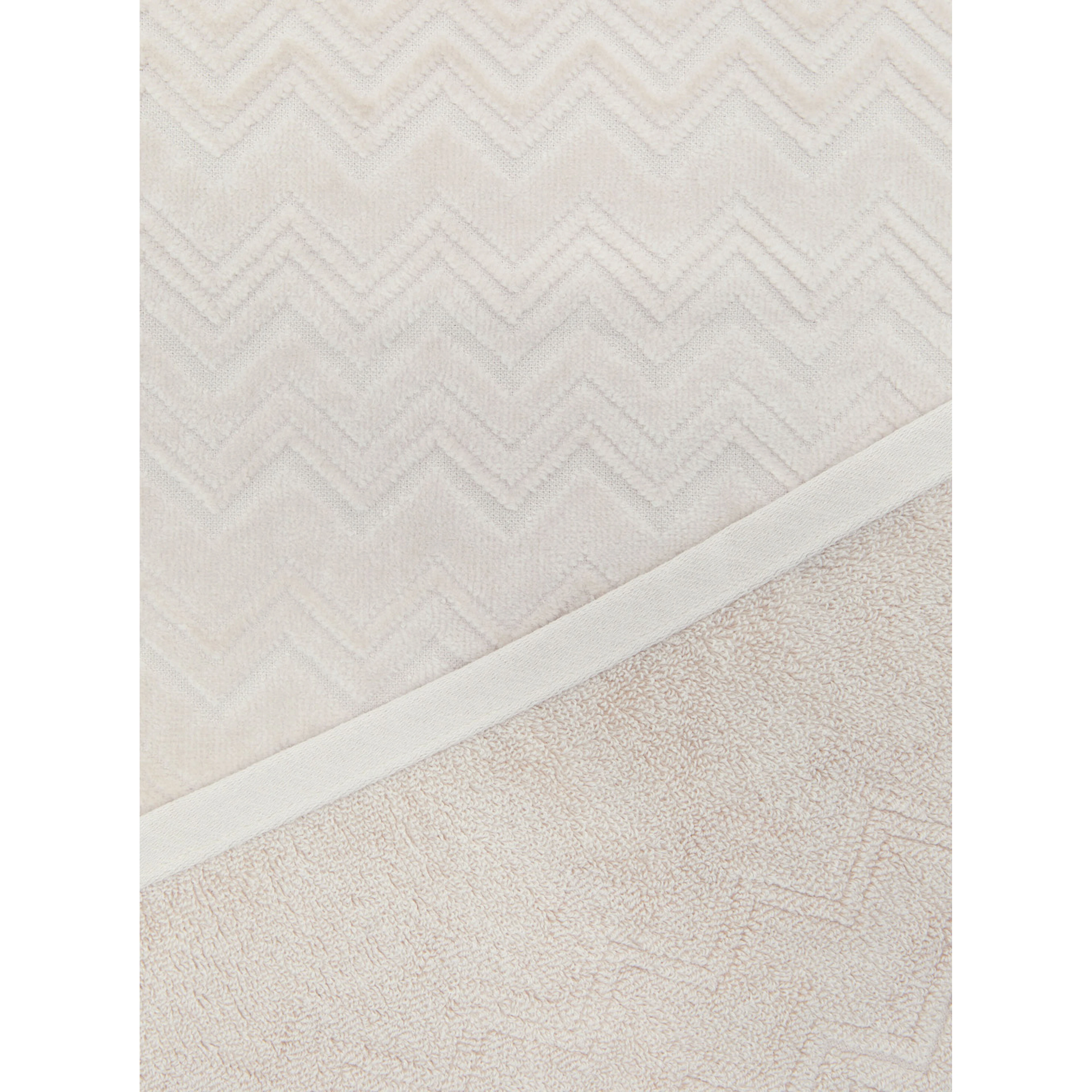 MISSONI HOME White two-piece towel set in fabric unisex