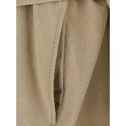 LIGHT COTTON SHORT TRENCH COAT INTRECCIO COLLAR