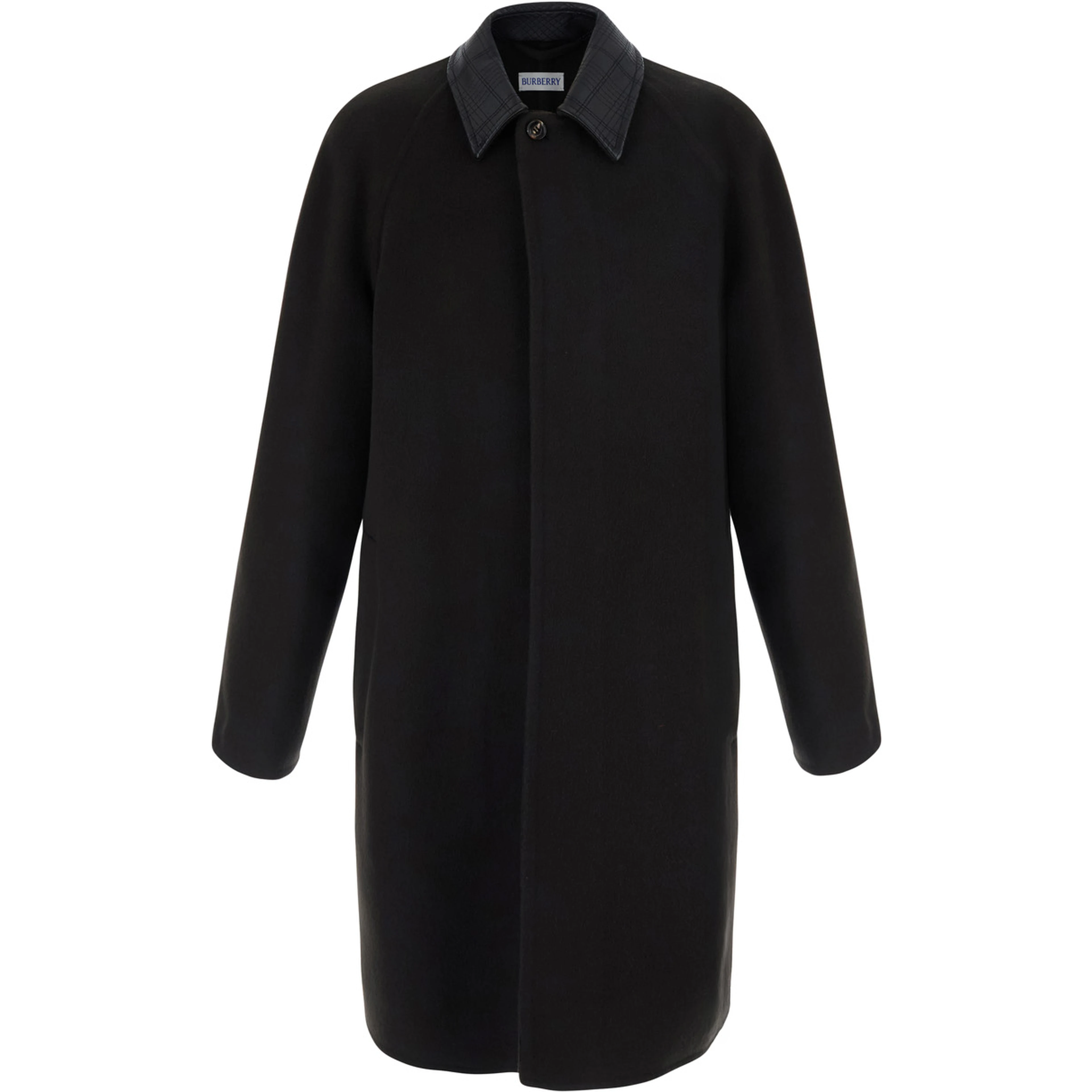 Coat with Notched Revers and Front Closure in Brown