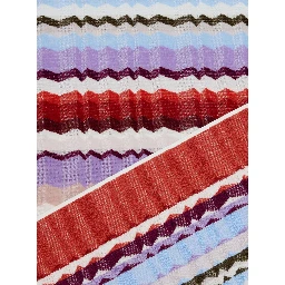 MISSONI HOME EVA beach towel with multicolored fabric embroidery for men and women
