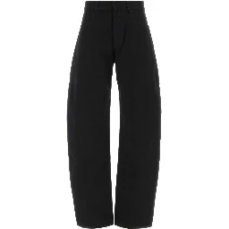 ROUND PANTS BLACK DENIM
