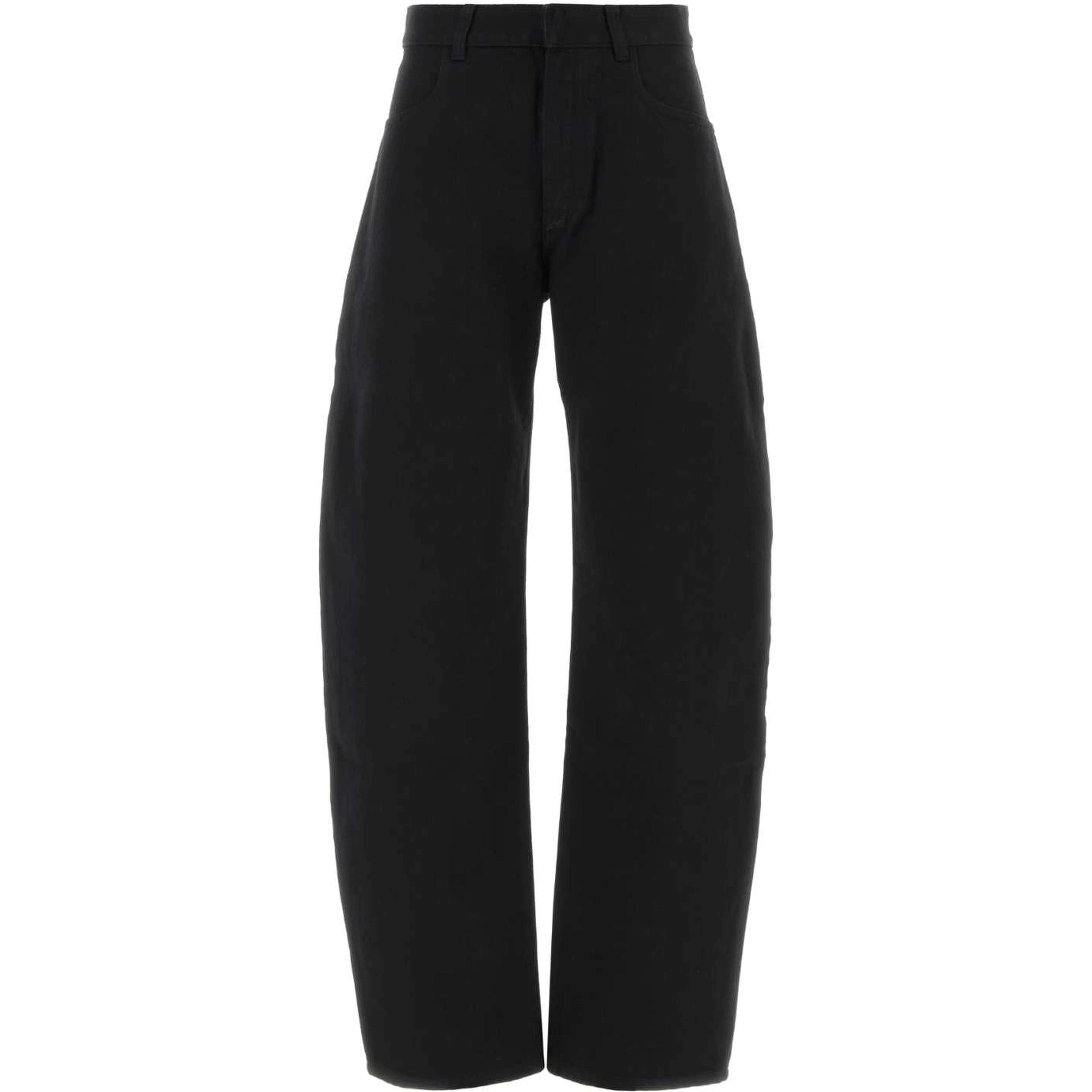 ROUND PANTS BLACK DENIM