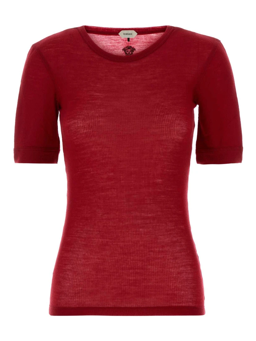 T-SHIRT RIB WITH MEDUSA EMBROIDERY