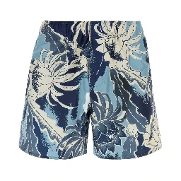 HAWAIIAN PRINT SWIM SHORTS