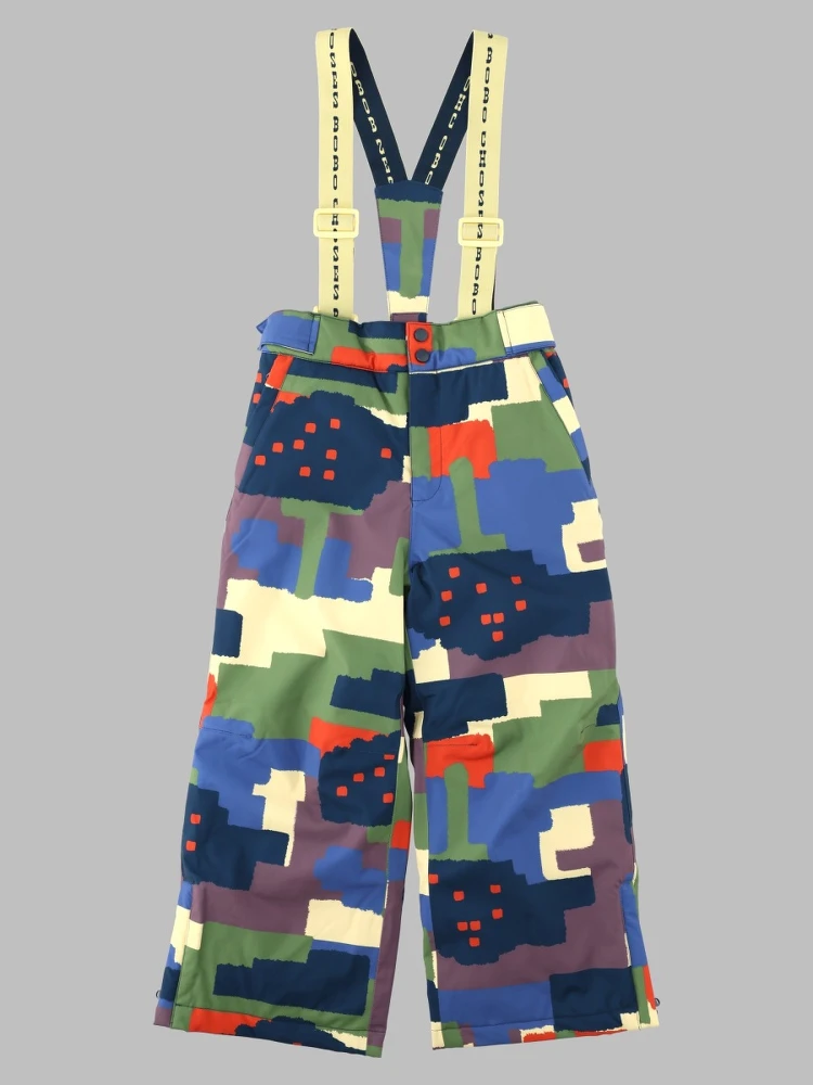 paint forest all over ski pants