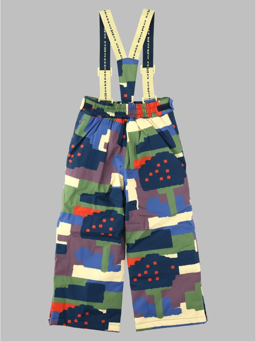 paint forest all over ski pants